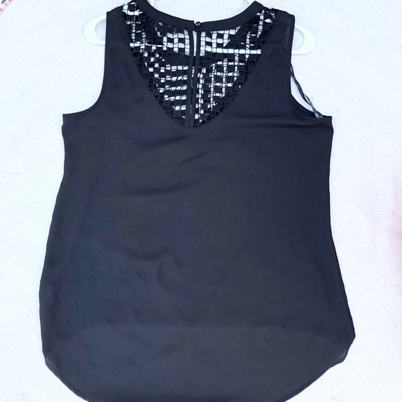Black sheer XOXO top - Picture 2 of 6